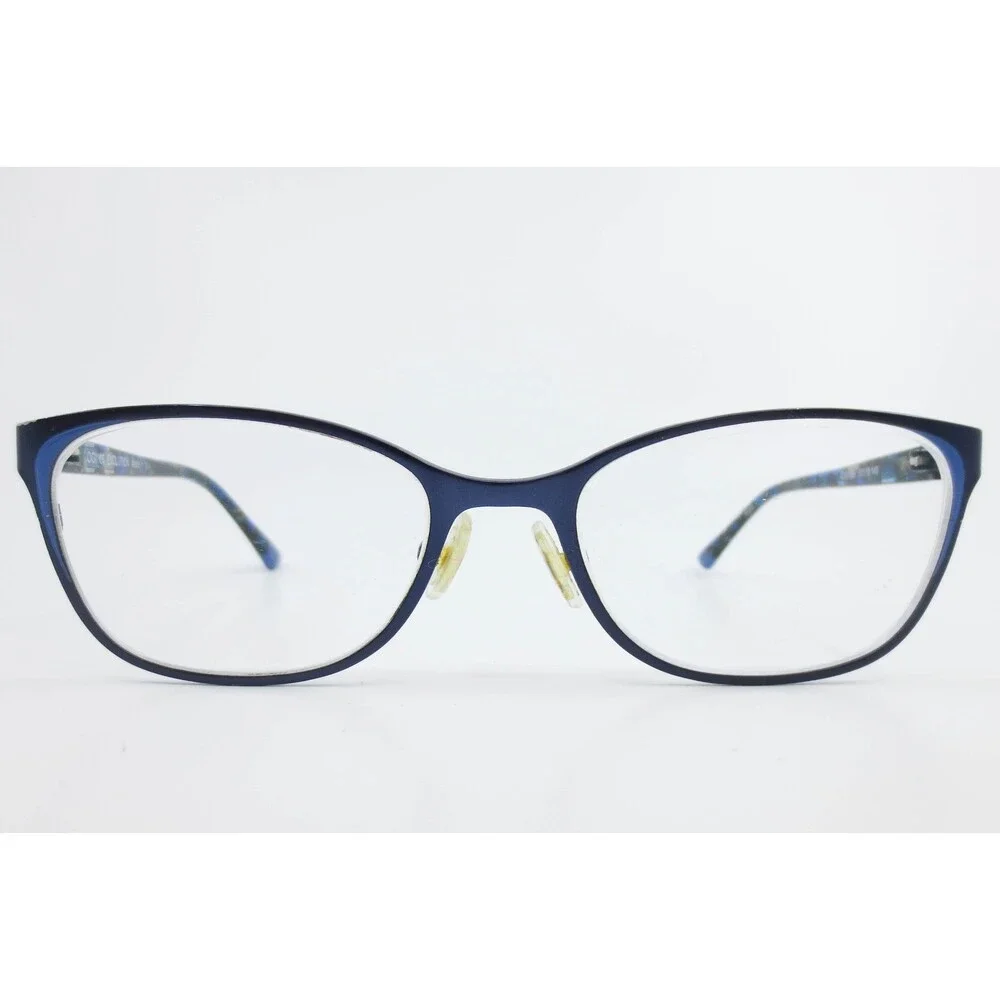 Ogi Evolution 4319 Navy Blue Marbled Cat Eye Eyeglass Frames Italy 51-18-140